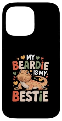 Funny My Beardie Is My Bestie �Ђ�����h���S�� �X�}�z�P�[�X iPhone 14 Pro Max �p