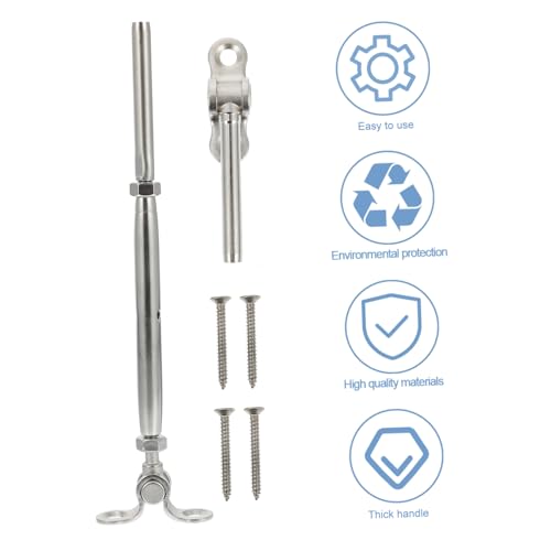 Kit de tensor HOMSFOU para sistema de barandilla de cable de acero inoxidable rotativo para escalera y horizontal miniatura 7