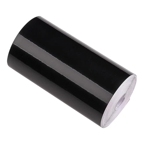 Jupe latérale en vinyle et film de décoration de meubles noir brillant en PVC 10cm x 9m
