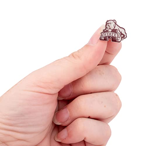 Image of Desert Cactus Mississippi State University Lapel Pins Bulldogs MSU Logo Enamel Made of Metal (Pin C)