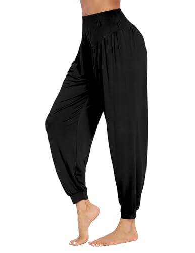 Yoga-Pants Pinspark Damen – Lange Haremhose für Sport und Freizeit