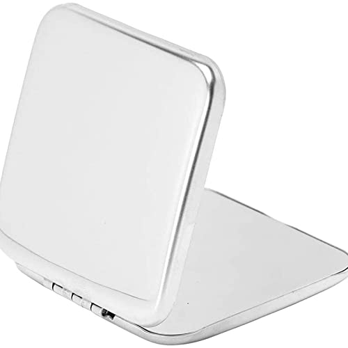Kifral Mirror For Makeup Shatterproof Stainless Steel Ultra Slim Folding Portable Mirror Makeup Unbreakable Camping Mirror For Personal Use,Travelling #TOP5