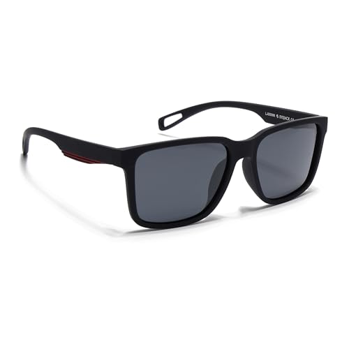 Image of EYEJACK by Voyage UV Protected & Polarized Square Sunglasses for Men & Women