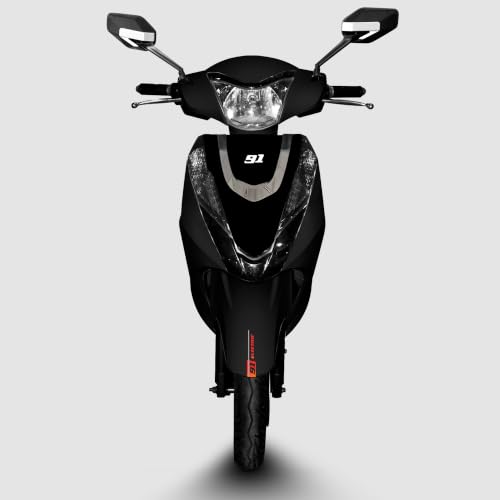 Image of 91EV Meraki Premium Low-Speed EV Scooter with 60V 30Ah Lithium Ion Battery & Charger | Powerful BLDC Motor | 60-70km Range, LED Display & Tubeless Tires | No RTO & License | Remote Key | Black