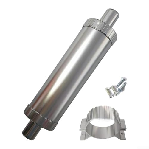 Auspuff-Schalldämpfer-Set für Standheizungen, Geräuschreduzierung, verbessertes Design, Edelstahl, 24 mm Durchmesser, entworfen für Dieselheizungen, 6 Stück mit Hardware