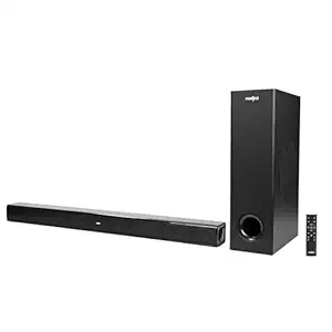 FRONTECH Galaxia Multimedia Bluetooth Soundbar Speaker with Subwoofer | USB & TF Compatible | HDMI & AUX Input | Wall Mounting | 1 Year Warranty (Black)
