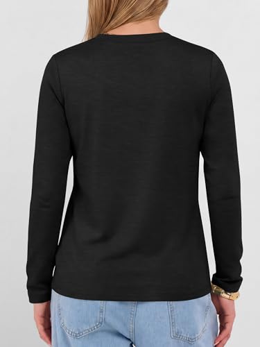 Image of ANRABESS Long Sleeve Shirts for Women Wrinkle Free V Neck Fall Top