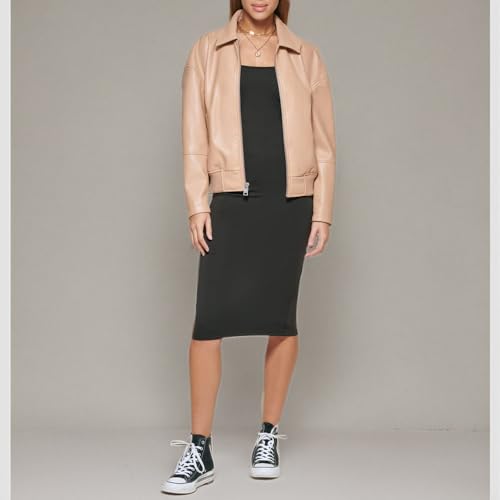 Image of Levi's Women's Faux Leather Bomber With Laydown Collar