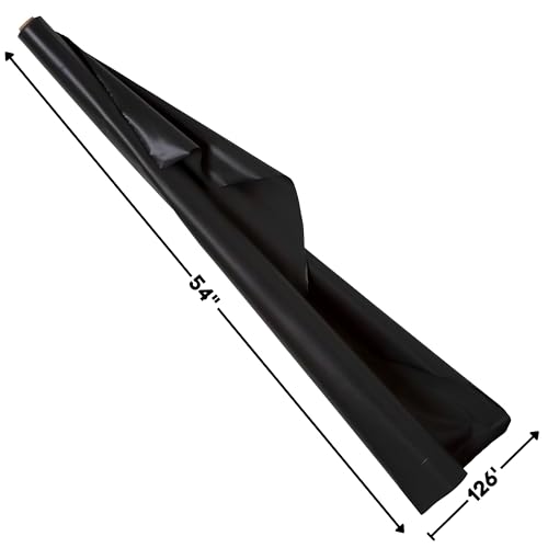 Rouleau de table en plastique noir de jais de 100 mètres pour réception