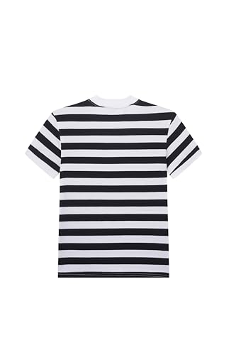 Classic Girlls Striped T-Shirt,Short Sleeve, Crew Neck2