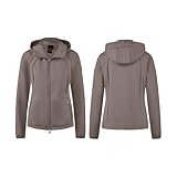 Elastische Damen Funktionsjacke mit angesetzter Kapuze