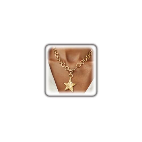 Navirix �S�[���h�X�^�[�l�b�N���X �����p �`�����L�[���[�W�X�^�[�X�e�[�g�����g�l�b�N���X�A�r�b�O�S�[���h�`���[�J�[�l�b�N���X Y2k �p���N�W���G���[�A�N�Z�T���[, 2XL, �����|, ��΂Ȃ�