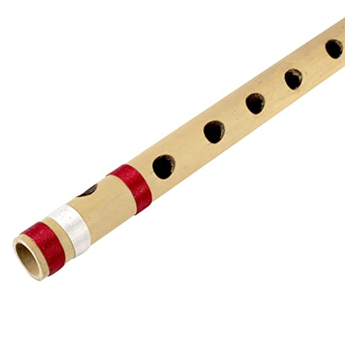 The Great Indian Bazaar FLUTE10 15.5 Inch Authentic Indian Wooden Bamboo Flute In 'A' Key Fipple Woodwind Musical Instrument Recorder Traditional Bansuri Handcrafted Novelty Decoratives & Collectibles thumb #3