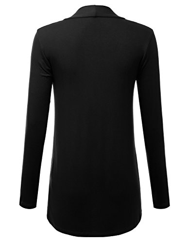 Image of LALABEE Women's Draped Open-Front Long Sleeve Light Weight Cardigan (S~3XL)