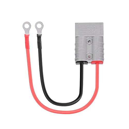 Image of Battery Adapter Cable 10AWG for C20 C30 C35 C40 Charger, O-Type Terminal to Anderson SB-50 Connector Cable for Car Motor Tractor