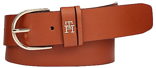 Tommy Hilfiger Damen Gürtel Timeless 3,5 cm Ledergürtel, Braun (Natural...