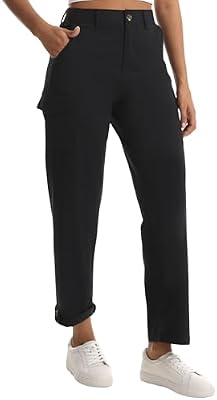 Women's Cargo Capri Pants Lightweight Hiking Golf Pant (Black XS)