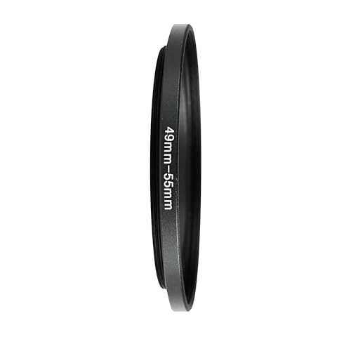 Image of 49-55mm Step-Up Ring Adapter, 49mm to 55mm Step Up Filter Ring for 49mm Lens Install 55mm ND CPL UV Camera Lens Filter(49mm-55mm)