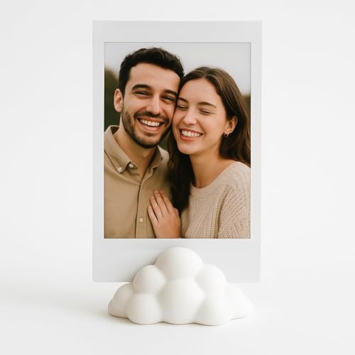 Kit 5 Porta Fotos Polaroid para Instax Mini Go Now Now+ i-Type SX-70 Retrato Foto Album Moldura Polaroide Minimalista TimeClick (Branco)