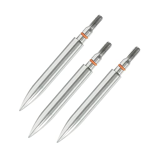 Image of 100 /125 /150 /200 /300 Grains Archery Field Points Practice Field Tips, Archery Target Practice Hunting Arrow Tip for Recurve, Compound Bow Crossbow, Stainless Steel Screw in Broadheads