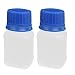 New Lon0167 60ml Plastic Featured Screw Cap Narrow reliable efficacy Mouth Square Reagent Storage Bottle White 2pcs(id:c9a b0 67 bc5)