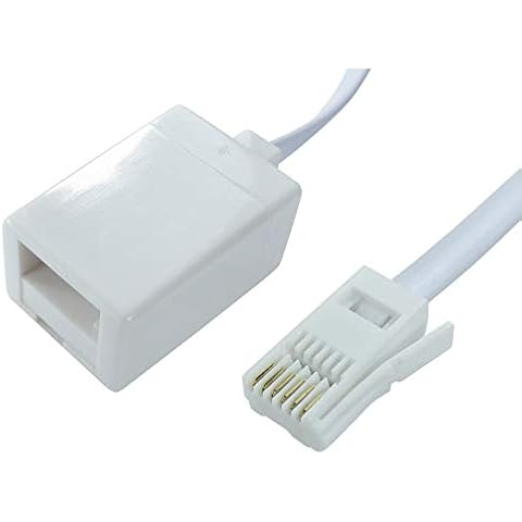 BT Male to Female Telephone Extension Cable Straight Through Type For BT and other UK Landline providers Phones Requiring this Cable Type Check Compatibility by RGB Networks Ltd. (3M - 9.8 ft) Cover