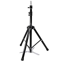 Wig Stand Tripod Mannequin Head Stand, Adjustable Hairdressing Training Mannequin Manikin Head Tripod Stand Wig Doll Holder