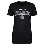 500 LEVEL Racing Louisville FC Arch Shirt for Women (Black, Medium)