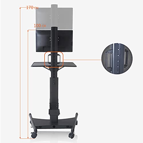 Soporte Móvil de Monitor JUDYSSY para monitores de 15" a 34" con altura ajustable y ruedas miniatura 3