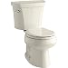 Kohler K-3977-47 Wellworth Round-Front 1.6 gpf Toilet, Almond