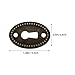 ARTIBETTER 10 Pcs Oval Stamped Antique Brass Decorative Keyhole Cover Keyhole Escutcheon Plate Antique Keyhole Covers for Cabinet Door Dresser Drawers Desk Furniture Hardware