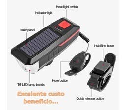 Bicicleta luz solar farol passeios a carga noite para lanterna bicicleta de montanha brilho acessóri