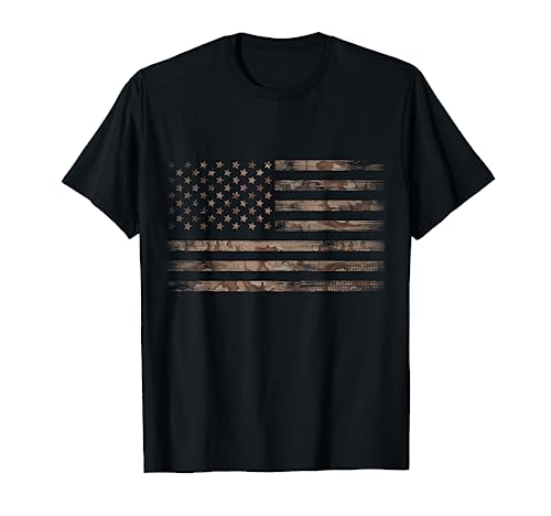 American USA Flag Camouflage Camiseta
