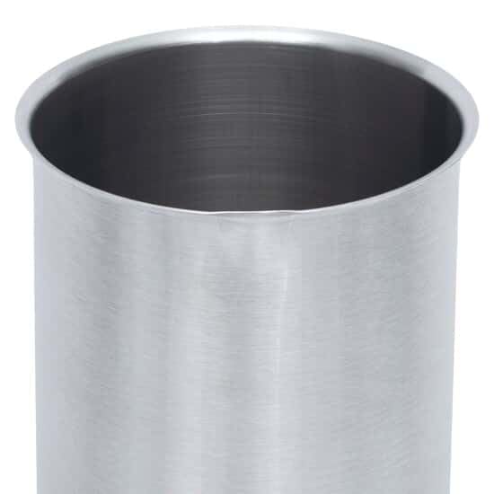 Cole-Parmer Stainless-Steel Griffin-Style Beaker with Easy-Pour Rim, 4000 mL