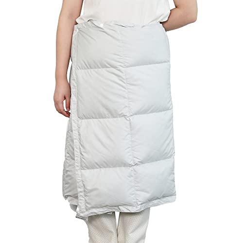 ダウンケット ハーフ ダウン80% ハーフケット 膝掛け ダウン ひざ掛け 羽毛ひざ掛け 腰巻スカート 腰巻 肩掛け 敬老の日 ギフト 母の日ギフト 父の日ギフト プレゼント 贈り物 (グレー)