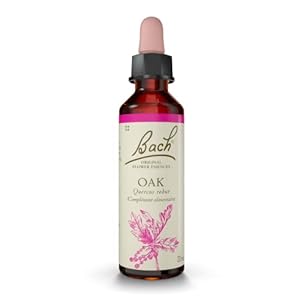 Bach Original Flower Remedies, Oak for Endurance and Strength, Natural Homeopathic Flower Essence, Holistic Wellness, Vegan, 20mL Dropper