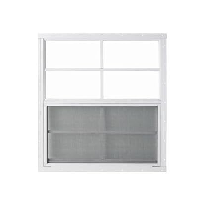 24 x 27 White Flush Mount Window, Great for Sheds, Playhouses, Barns, and Garages!