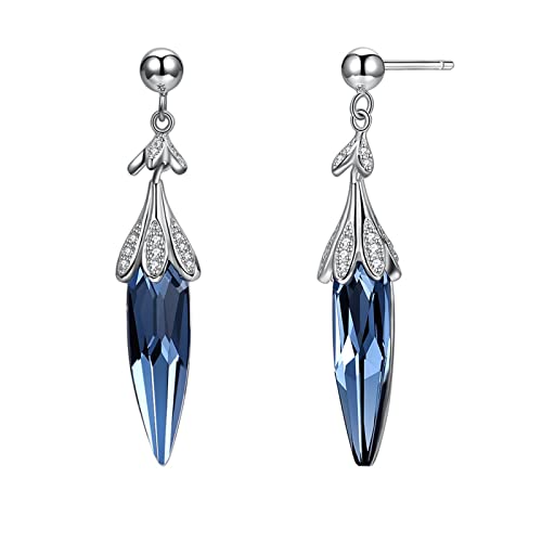 Boucles d'oreilles argent 925 cristal de métal zircone cubique femme