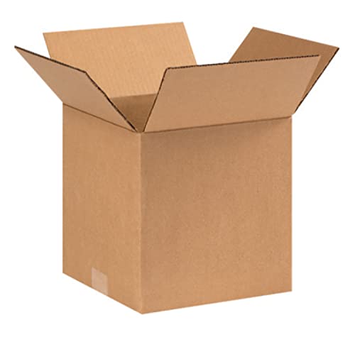 Image of Secure Seal - 100 Pack of 9x9x9 inch Corrugated Cardboard Packing Shipping Mailing Moving Carton Boxes Cube