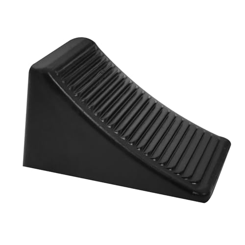 BETOOKY Cuneo Fermaruota in Gomma Antiscivolo per Camper e Roulotte, Cuneo per Pneumatici Triangolare Compatto per Rimorchi e Motociclette, Dispositivo Sicurezza Veicoli su Pendenze