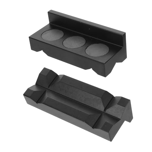 ANDRESLAD Magnetic Alloy Vise Pads Non-Slip Bench Jaw Cushions Anti-Pinch Metal Protective Gaskets for Automotive Oil Cooler Fitting Secure Clamping and Workshop Use
