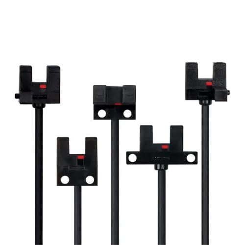 QLYMDDSA Sensor de Ranura en Forma de U, luz infrarroja, Interruptor de inducción EE-SX951/950/952/954-W, NPN, Normalmente Abierto, PNP, Normalmente Cerrado.(E2E-SX952N-W 1M)