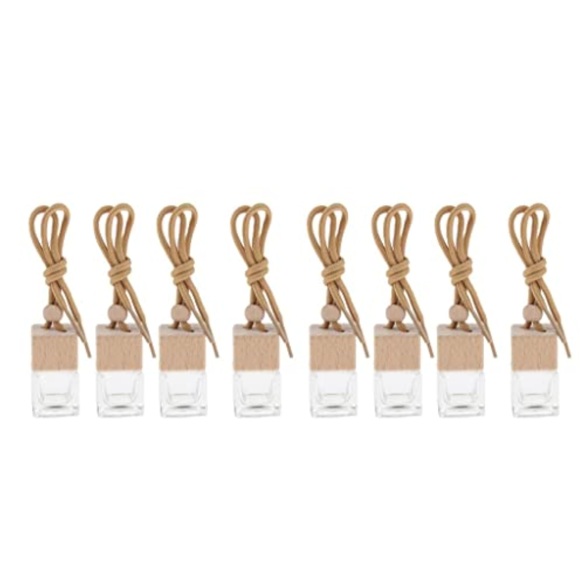 8 Pieces Car Hanging Perfume Bottle Essential Oil Vials Pendant Decor