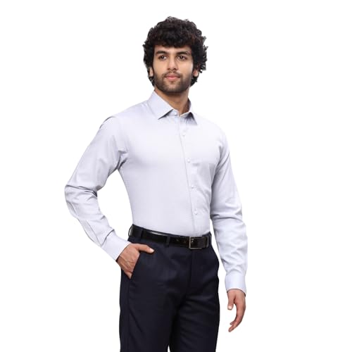 Image of Raymond Men's Cotton Dobby Slim Fit Shirt