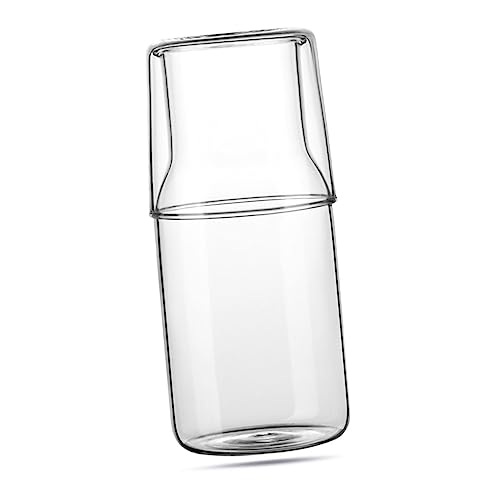 OUNONA 1 Set Transparent Glass Carafe for Desktop Use Elegant Tabletop Water Pitcher Household Water Carafe for Home and Office Stylish and Practical Design