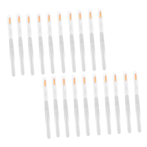 PartyKindom Makeup Brush Applicator Set 20pcs Disposable Lip Brush Retractable for Lipstick Plastic