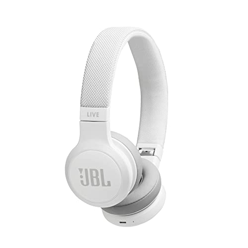 JBL LIVE 400BT On-Ear Wireless Bluetooth Technology Headphones - White (Renewed)