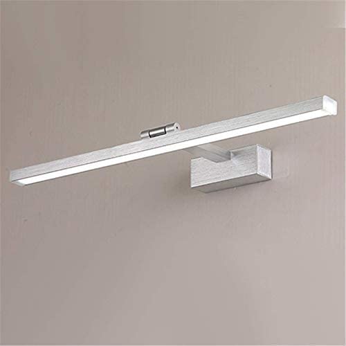 SXFSDOU Dimmable LED Bathroom Mirror Light 3000-6000K, IP44 Waterproof Stainless Steel Wall Fixture for Vanity Cabinet, Front Lighting Bath