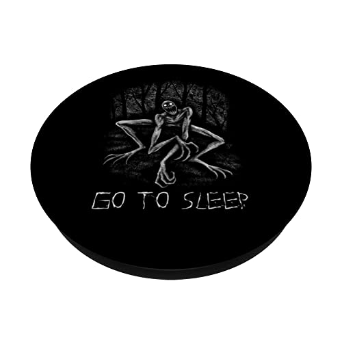 Creepy Horror Costume Cosplay Creature Rake Creepypasta PopSockets Swappable PopGrip, Black - Image 2