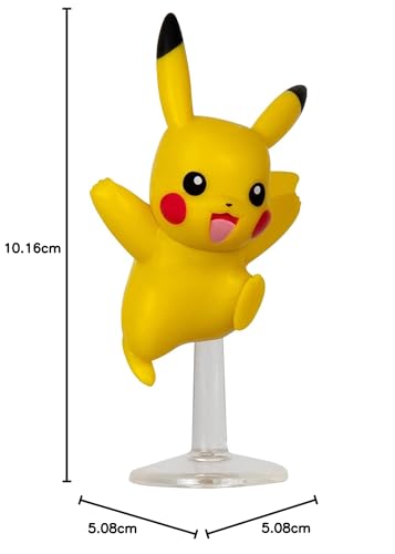 Pokémon 3 Pack-Features 2-Inch Omanyte and Pikachu, 3-Inch Battle Figure Lucario